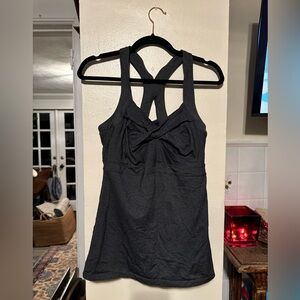 ATHLETA Dark Grey Workout Tank Top size Large